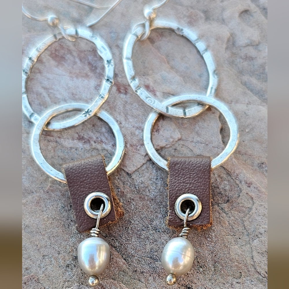 Vtg Sundance Sterling Drop Earrings - Picture 4 of 4